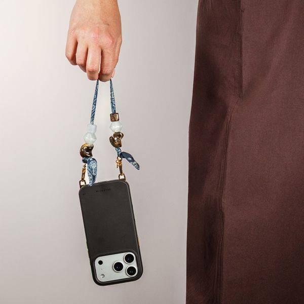 Selencia Cordon de téléphone Satin Stone - Blue