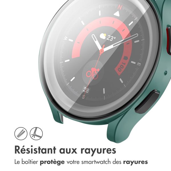 imoshion Coque rigide à couverture complète Samsung Galaxy Watch 6 - 40 mm - Vert foncé