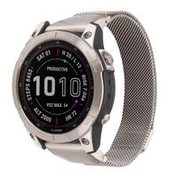 imoshion Bracelet QuickFit® Milanais  - Connexion Garmin 22 mm - Taille L/XL - Starlight
