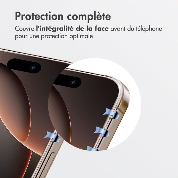 Accezz Protecteur d'écran en verre trempé + Applicateur Apple iPhone 16 Pro Max