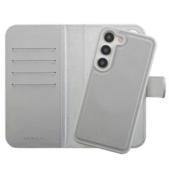 Selencia Étui portefeuille amovible Olyn avec MagSafe Samsung Galaxy S23 - Gris
