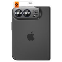 Spigen Optik Pro EZ Fit Lens Protector lot de 2 Apple iPhone Duo - Black