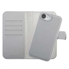 Selencia Étui portefeuille amovible Olyn avec MagSafe Apple iPhone 17e / 16e - Gris