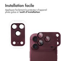 imoshion Protection caméra en verre lot de 2 Apple iPhone 18 Pro / 17 Pro - Plum