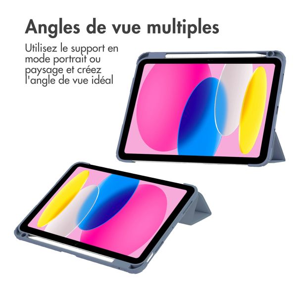 imoshion Coque tablette rigide Trifold Apple iPad 11 (2025) 11 pouces A16 / iPad 10 (2022) 10.9 pouces - Violet