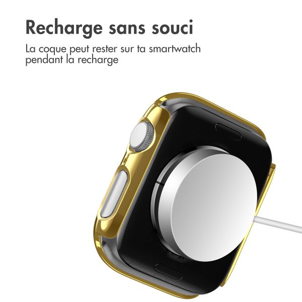 imoshion Coque rigide brillante à couverture complète Apple Watch 4 / 5 / 6 / SE - 40 mm - Doré