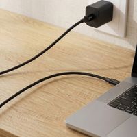 imoshion Câble USB-C vers USB-C Tressé 100 W - 2 mètres - Noir