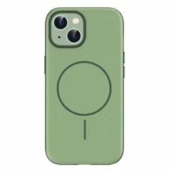 imoshion Coque arrière Color avec Thin MagSafe Ring Apple iPhone 15 - Vert foncé