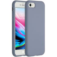 Accezz Coque Liquid Silicone Apple iPhone SE (2022 / 2020) / 8 / 7 - Lavender Gray
