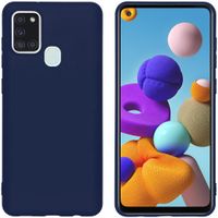 imoshion Coque Couleur Samsung Galaxy A21s - Bleu foncé