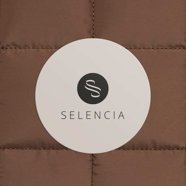 Selencia Pochette ordinateur Puffy 13-14 pouces - Mocha Brown