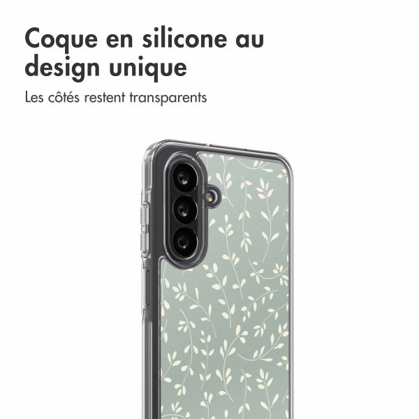 imoshion Coque Design Samsung Galaxy A26 - Smoke Green Flowers