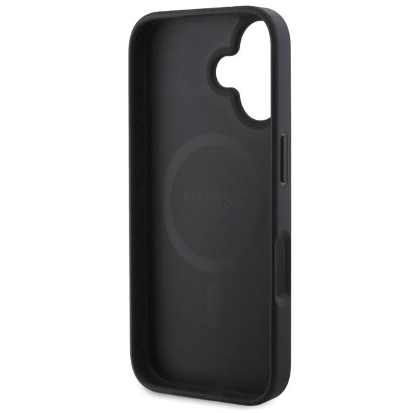 Guess Coque 4G Metal Logo MagSafe Apple iPhone 16 - Noir