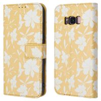 imoshion Étui de télephone portefeuille Design Samsung Galaxy S8 - Yellow Flowers