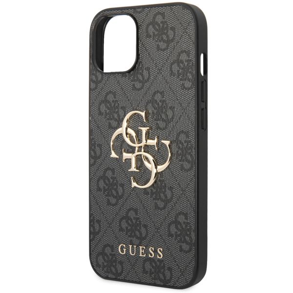 Guess Coque 4G Metal Logo Backcover Apple iPhone 14 - Gris