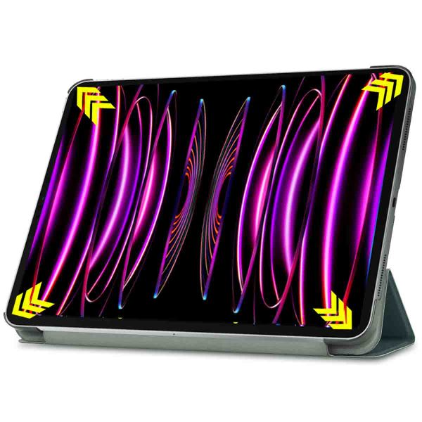 imoshion Coque tablette Trifold Apple iPad Pro 12.9 (2018/2020/2021/2022) - Vert foncé
