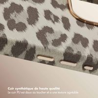 Selencia Coque Sabi imprimé panthère avec MagSafe Apple iPhone 16 Pro Max - Soft Ivory
