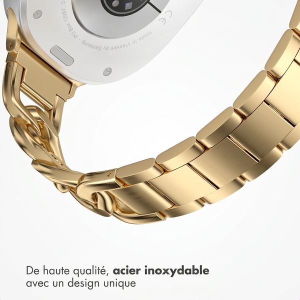 Selencia Bracelet Chain Samsung Galaxy Watch 9 (40/44mm) / Watch 8 (40/44mm) / Classic (46mm) - Doré