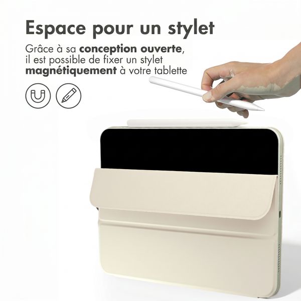 imoshion Magnetic etui de téléphone portefeuille Apple iPad Pro 11 (2025) M5 / (2024) M4 - Beige