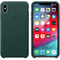 Apple Coque Leather Apple iPhone Xs Max - Forest Green