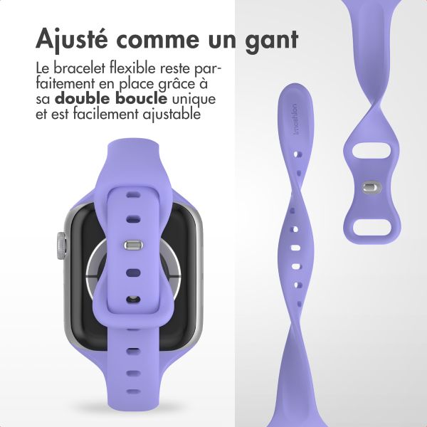 imoshion Bracelet slim en silicone Apple Watch | 38/40/41/42 mm - Lilas