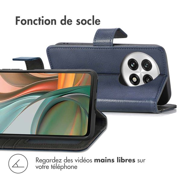 imoshion Étui de télephone portefeuille de luxe OnePlus 13 - Bleu foncé
