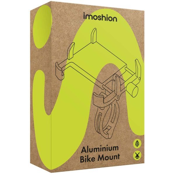 imoshion Support de téléphone en aluminium pour vélo - Léger - Universel - Noir