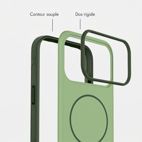 imoshion Coque arrière Color avec Thin MagSafe Ring Apple iPhone 17 Pro - Vert foncé