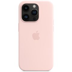 Apple Coque en silicone MagSafe Apple iPhone 14 Pro - Chalk Pink