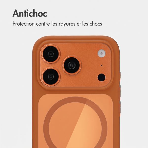 Accezz Coque arrière Hold avec MagSafe Apple iPhone 18 Pro / 17 Pro - Cosmic Orange