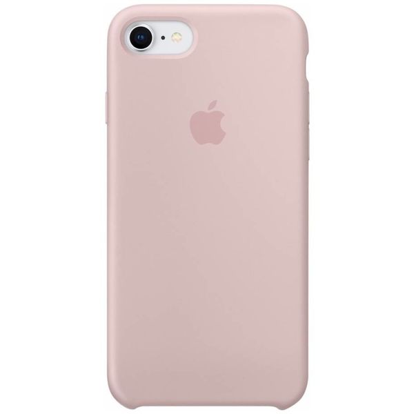Apple 2 Pack Coque en silicone Apple iPhone SE (2022/ 2020) - Pink Sand + White