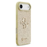 Guess Coque 4G Metal Logo Glitter Apple iPhone Air - Doré