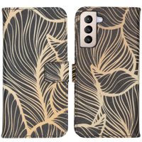 imoshion Design Softcase Bookcase Samsung Galaxy S21 Plus - Golden Leaves