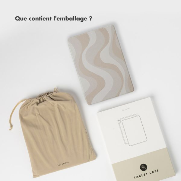 Selencia Coque tablette Vivid Apple iPad Air 11 pouces (2026) M4 / (2025) M3 / (2024) M2 / Air 5 (2022) / Air 4 (2020) - Desert Waves Beige