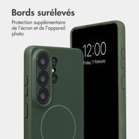 Accezz Coque Grip avec MagSafe Samsung Galaxy S26 Ultra - Vert foncé