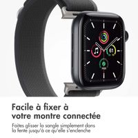 imoshion Bracelet Trail en nylon Apple Watch | 38/40/41/42 mm - Black / Grey