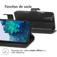 imoshion Étui de télephone portefeuille de luxe Samsung Galaxy S21 - Noir