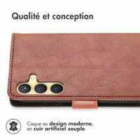 imoshion Étui de télephone portefeuille de luxe Samsung Galaxy S24 Plus - Marron