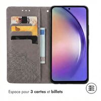 imoshion Etui de télephone Mandala Samsung Galaxy A55 - Gris