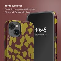 Selencia Coque arrière Vivid avec MagSafe Apple iPhone 14 - Moo'd Olive Dust