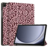 imoshion Coque tablette Design Trifold Samsung Galaxy Tab A11 / A9 Plus - Bloom Love Blush