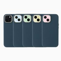 Accezz Coque arrière Mesh avec MagSafe Apple iPhone 15 - Bleu foncé