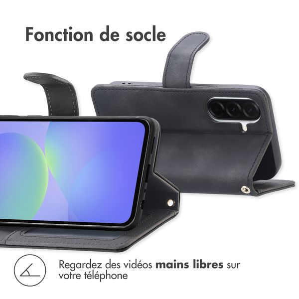 imoshion Etui de télephone portefeuille avec cordon Samsung Galaxy A57 (5G) - Noir