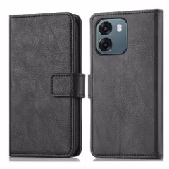 imoshion Étui de télephone portefeuille de luxe Oppo A6 (5G) - Noir