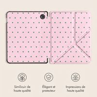 imoshion Étui de liseuse portefeuille design Pliable Kobo Libra Colour - Happy Dots