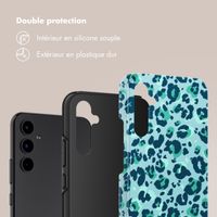 Selencia Coque arrière Vivid Samsung Galaxy A34 (5G) - Wild Spots Light Blue