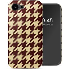 Selencia Coque arrière Vivid avec MagSafe Apple iPhone 17e / 16e - Pied-de-Poule