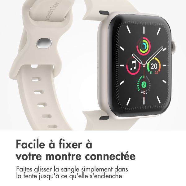 imoshion Bracelet en silicone⁺ Apple Watch | 38/40/41/42 mm - Taille S/M - Starlight