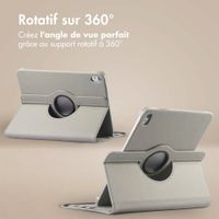 imoshion Coque tablette rotatif à 360° Apple iPad 11 (2025) 11 pouces A16 / iPad 10 (2022) 10.9 pouces - Gris