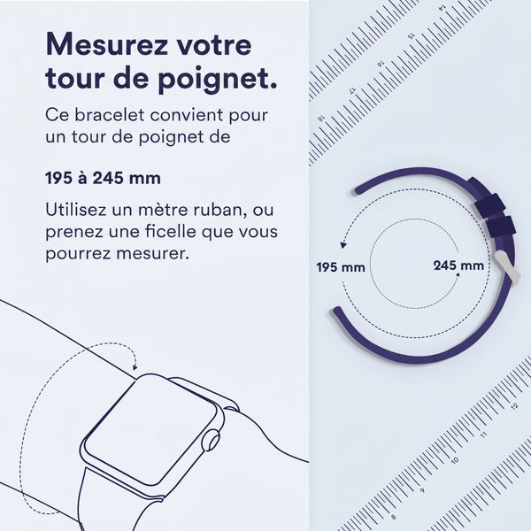 Apple Bracelet Sport Apple Watch | 44/45/46/49 mm - Taille L/XL - Midnight